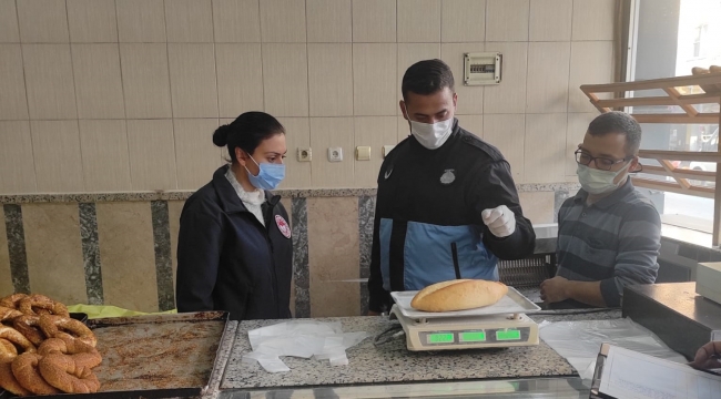 Zabıta fırınlarda gramaj,temizlik denetimi yaptı