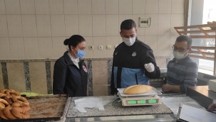 Zabıta fırınlarda gramaj,temizlik denetimi yaptı