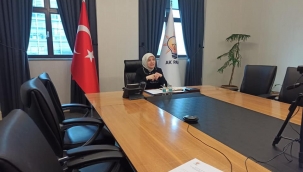 81 ilin AKP'li kadın başkanlarının katıldığı video konferansı yapıldı