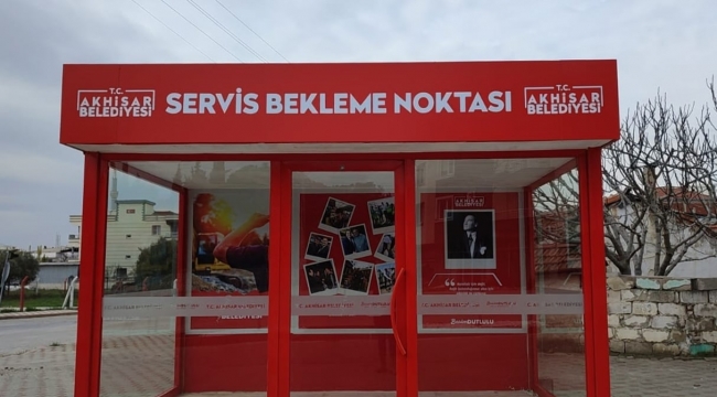 Akhisar belediyesi 4 mahallede daha kapalı durağı hizmete açtı