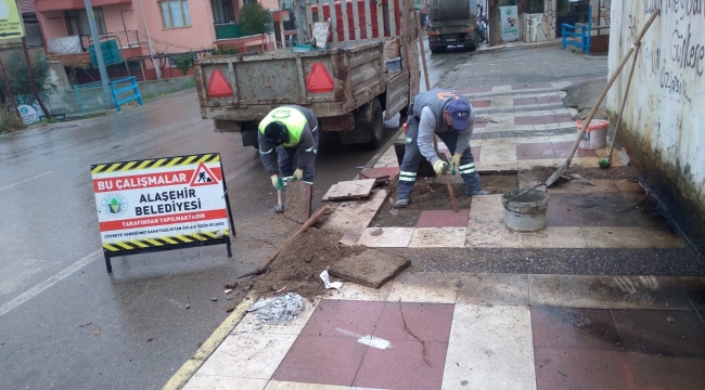 Alaşehir belediyesi mahalleri şantiyeye çevirdi