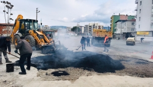 Altyapı yatırmalarıyla bozulan yollar onarılıyor