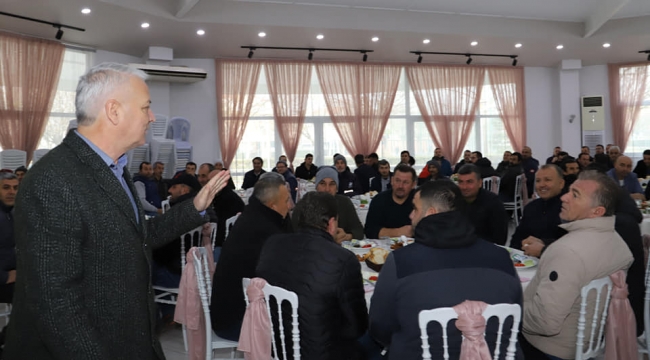Başkan Bilgin'den personelle moral kahvaltısı