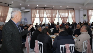 Başkan Bilgin'den personelle moral kahvaltısı