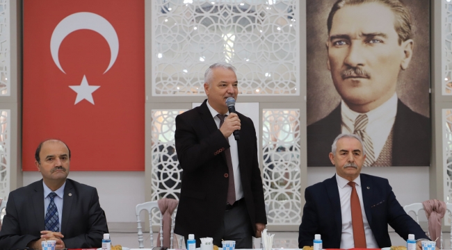  Başkan Bilgin, muhtarlara bina sözü 
