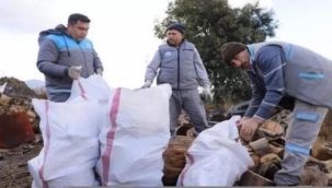 Belediyeden yoksul vatandaşları ısıtan yardımı