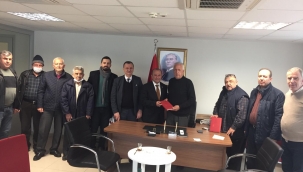 CHP'liler muhtarların yeni yılı kutladı