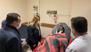 CHP'liler yaralı maden işçilerini yanlınız bırakmadı