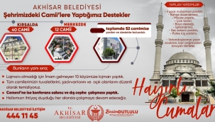 İbadethanelere yardımlar eksiksiz sürüyor