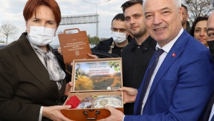 İYİ parti genel başkanı Meral Akşener Saruhanlı'da