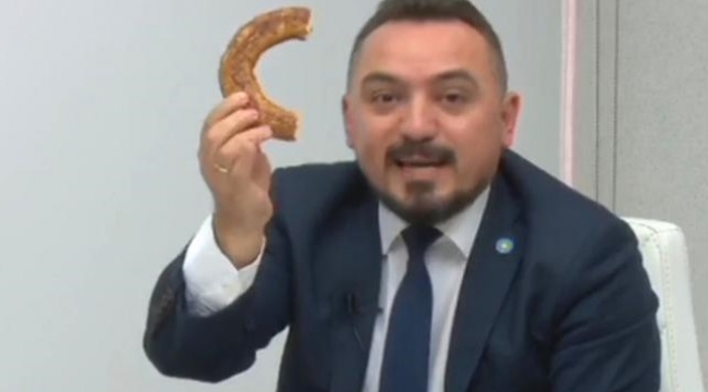 İYİ partili Eryılmaz AK partili vekile patates ve soğan hediye etti