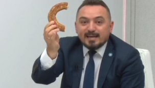 İYİ partili Eryılmaz AK partili vekile patates ve soğan hediye etti