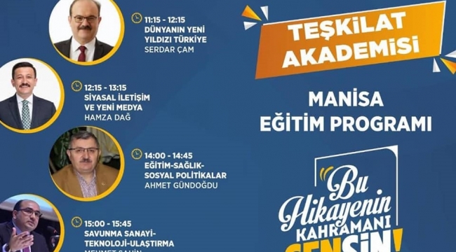 Manisa teşkilat akademisi eğitimi başlıyor 