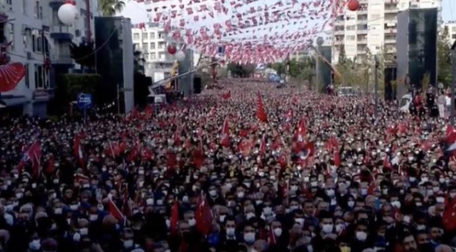 Milyonlara konuşan Kılıçdaroğlu'' sizin duvarlarınız vız gelir bize''