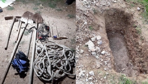 Sit alanında kaçak kazı yapanlar serbest