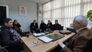 Taksiciler otomobilciler başkan Bilgin'i ziyaret etti