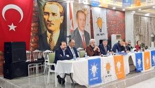 AKP Saruhanlı 'da sadık başkanları toplantısı yaptı