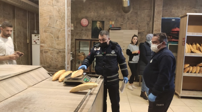 Alaşehir'de fırınlarda gramaj ve hijyen denetimi 