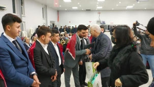 Asker uğurlama eğlencesine başkan Bilgin de katıldı