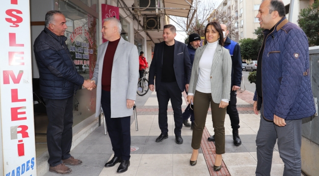 Başkan Bilgin'den esnaf ziyareti