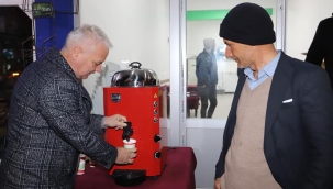 Başkan Bilgin "içinizi ısıtacak çorbanız bizden"dağıttı