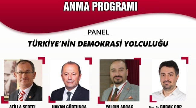 CHP'de Türkiye'de demokrasi yolculuğu paneline çağrı