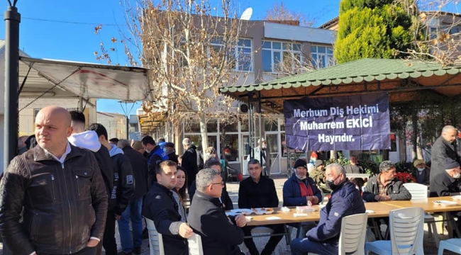 CHP 'li Ekici'nin lokma hayrı yapıldı 