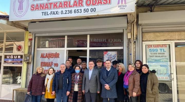 CHP'liler yeni seçilen oda başkanlarını ziyaret etti