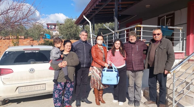 Doğum yapan annelere 'hoş geldin bebek' çantası