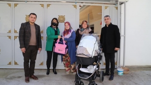 Doğum yapan annelere 'Hoş geldin bebek 'çantası