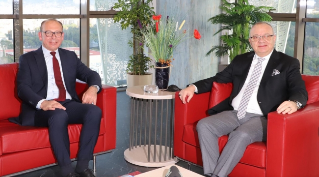 İki başkanın görüşmesinde projeler ele alındı