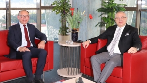 İki başkanın görüşmesinde projeler ele alındı