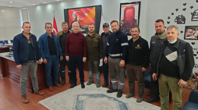  Sanayi sitesi esnafları başkan Bilgin'i ziyaret etti