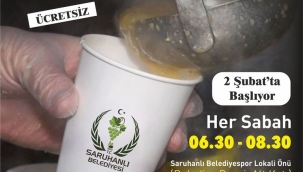 Saruhanlı belediyesindan çorba dağıtımı