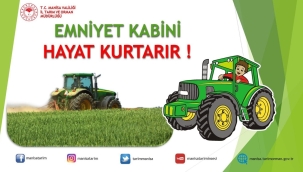 Traktör kabini hayat kurtarır