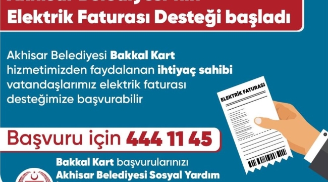 Akhisar belediyesi dar gelirli vatandaşların yardımına koştu 