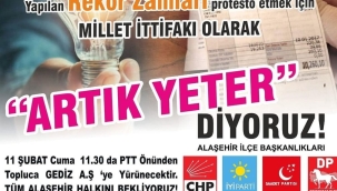 Alaşehir'de millet ittifakından vatandaşlara çağrı