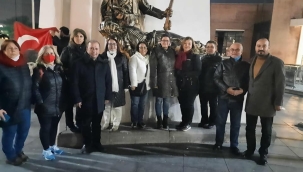 Atatürk'e saldırıyı kınayanlar Samsun'u Manisa'ya taşıdı