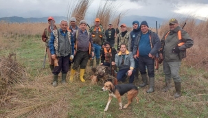 Avcılar tarım alanlarına zarar veren yaban domuzu avına çıktı