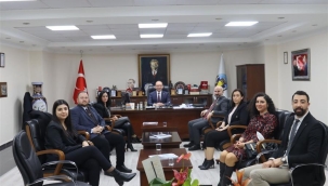 Baro yönetimi başkan Akın'ı ziyaret etti
