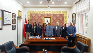 Baro yönetimi kaymakam Yılmaz'ı ziyaret etti