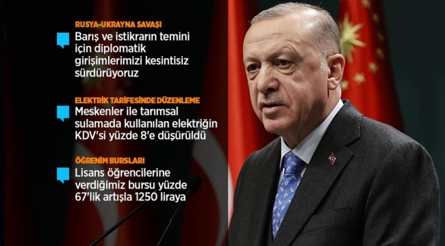  C.Başkanı Erdoğan'da önemli açıklama