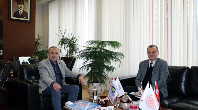 CHP'li Balaban TSO Başkanı Yılmaz'ı ziyaret etti