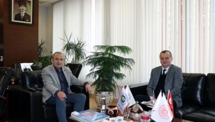 CHP'li Balaban TSO Başkanı Yılmaz'ı ziyaret etti