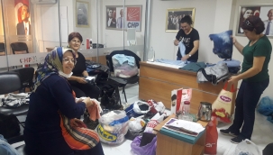 CHP'li kadınlar yoksul vatandaşların yardımına koştu