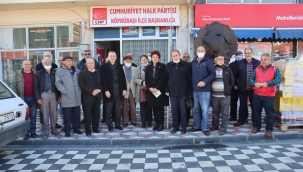 CHP'lilerde Köprübaşında esnaf ziyareti