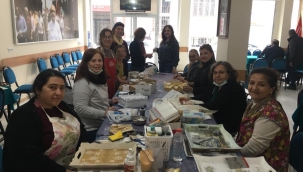 CHP lokalinde el sanatları kursu açıldı