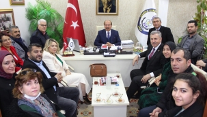 GP Pazarcılar odası başkanı ve MESO başkanını ziyaret etti 