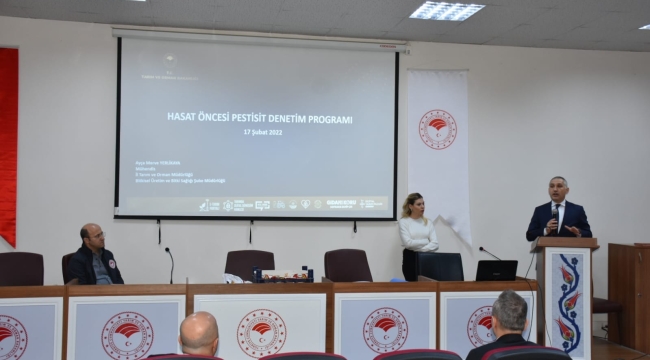 Hasat öncesi pestisit denetim toplantısı