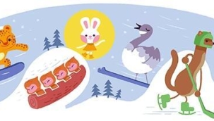 Kış olimpiyatları 2022'yi Google doodle oldu